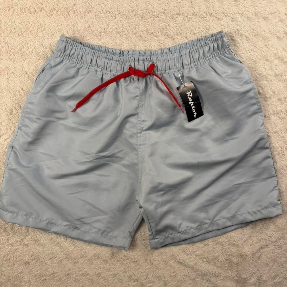 Raptor Men's Blue and Grey Swim-briefs-shorts 3X